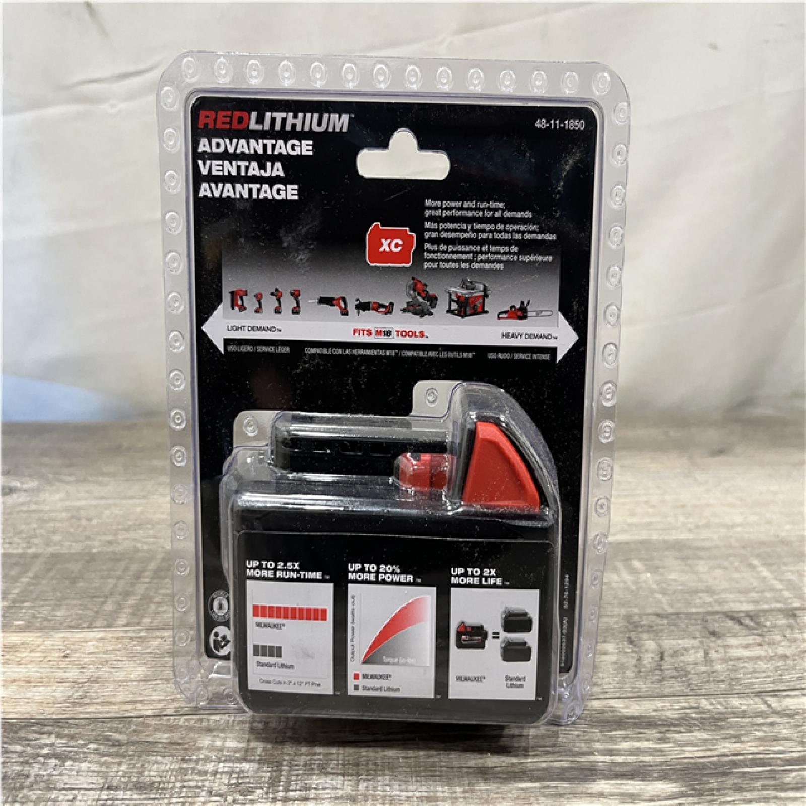 NEW - Milwaukee 18-Volt 5.0 Ah Lithium-Ion XC Extended Capacity Battery Pack