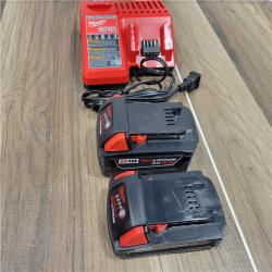 AS-IS Milwaukee M18 18V Lithium-Ion Cordless Combo Kit (5-Tool) with (2) Batteries, Charger and Tool Bag