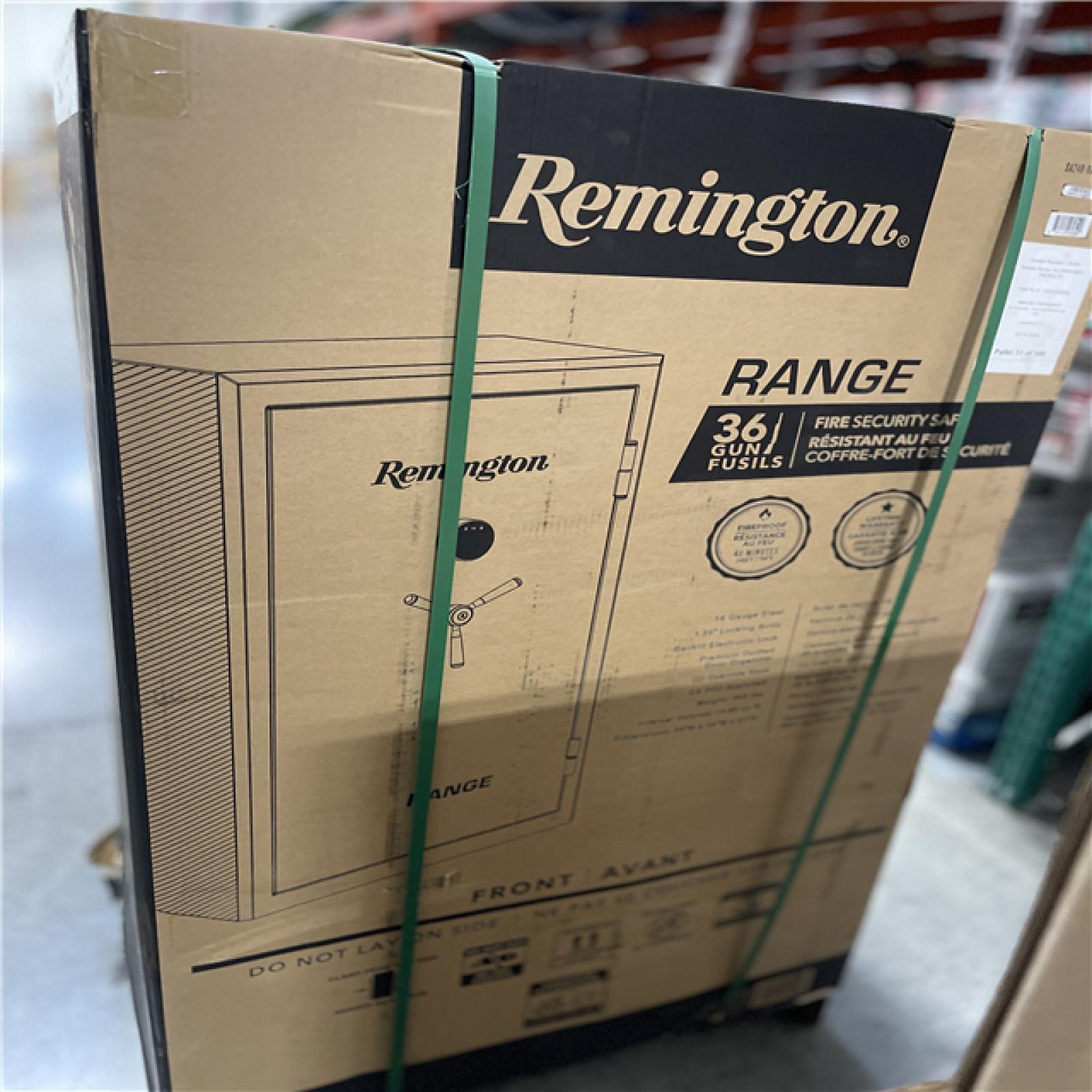 DALLAS LOCATION - Remington 36 + 6-Gun Fireproof Gun Safe with Electronic Lock  Rich Gray Hammertone Finish