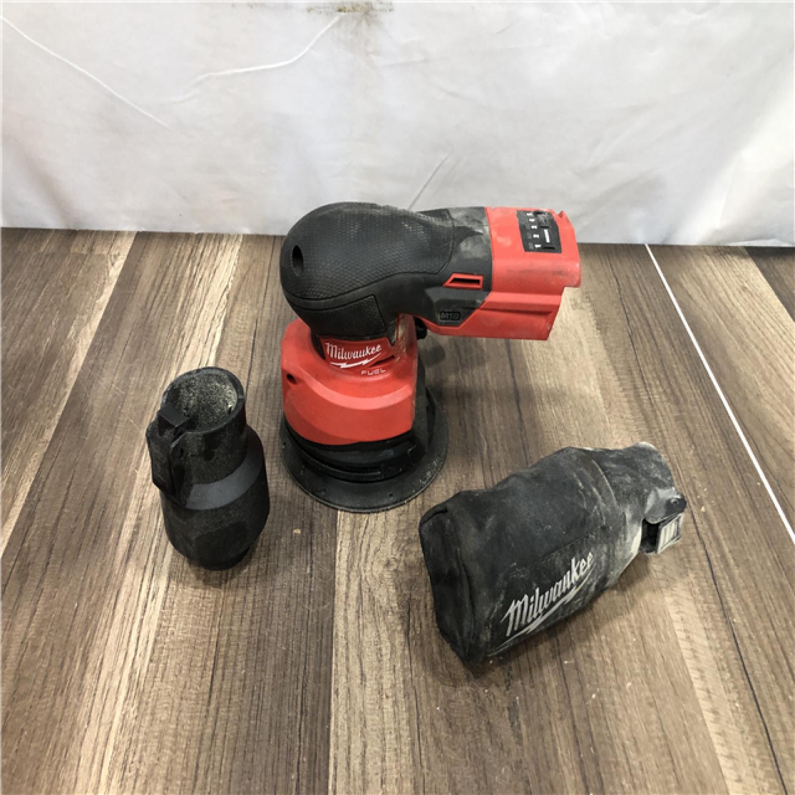 AS-IS Milwaukee 18V Lithium-Ion Brushless Cordless FUEL 5 in. Random Orbit Sander (Tool-Only)
