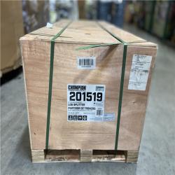 DALLAS LOCATION - Champion Power Equipment 37 Ton 338 cc Gas Powered Full Beam Log Splitter w/ Vertical/Horizontal Operation and Auto Return with Hydraulic Oil