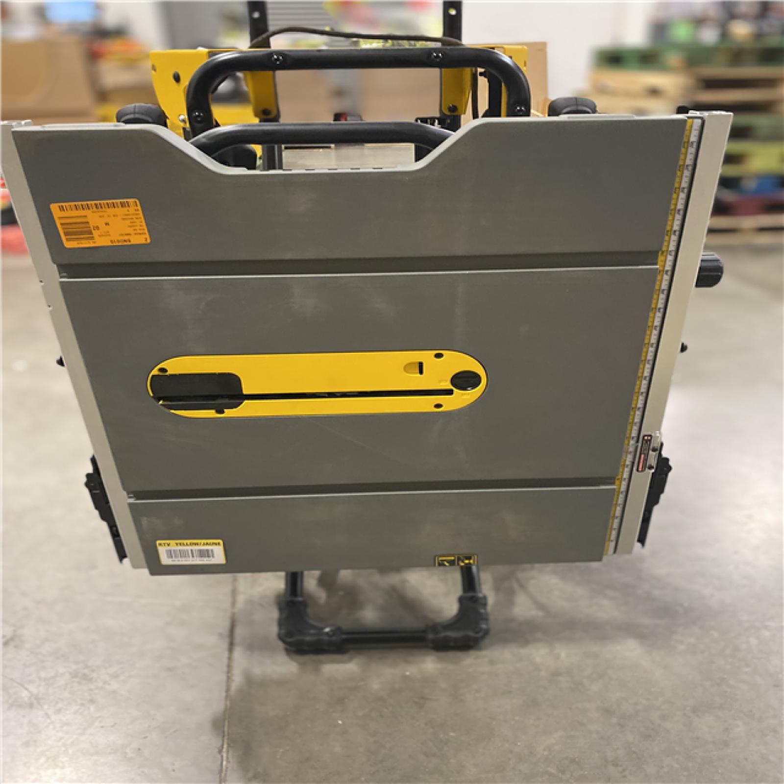 Dallas Location - As-Is DEWALT 15 Amp Corded 10 in. Job Site Table Saw with Rolling Stand
