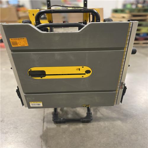 Dallas Location - As-Is DEWALT 15 Amp Corded 10 in. Job Site Table Saw with Rolling Stand