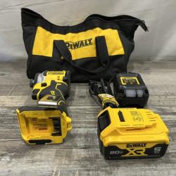 AS-IS DEWALT ATOMIC 20V MAX Lithium-Ion Cordless 1/4 in. Brushless Impact Driver Kit
