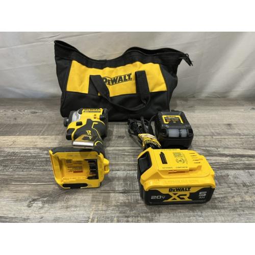 AS-IS DEWALT ATOMIC 20V MAX Lithium-Ion Cordless 1/4 in. Brushless Impact Driver Kit