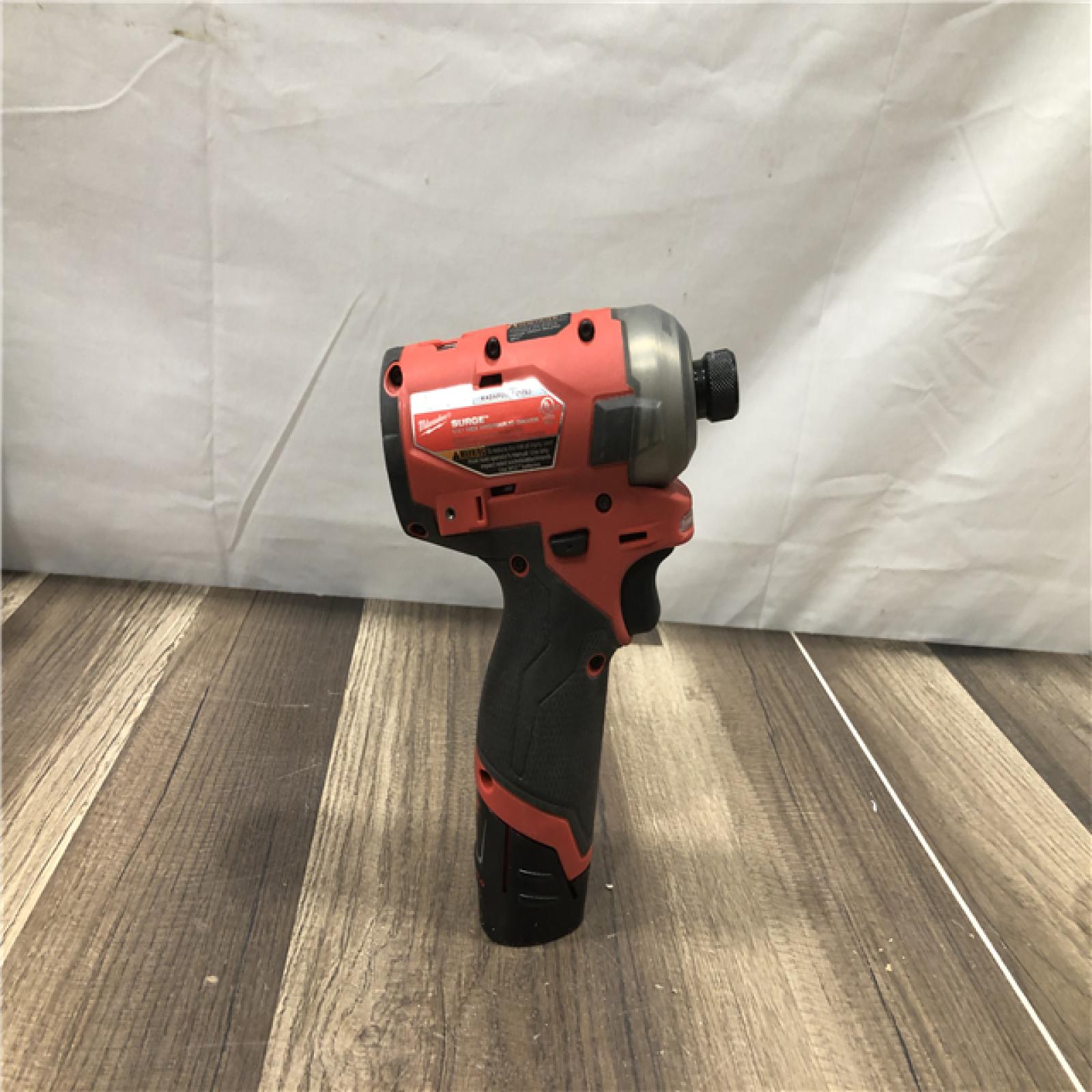 AS-IS Milwaukee FUEL SURGE 12V Lithium-Ion Brushless Cordless 1/4 in. Hex Impact Driver Compact Kit