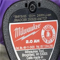 AS-IS Milwaukee FUEL 12V Lithium-Ion Brushless Cordless High Speed 3/8 in. Ratchet Kit