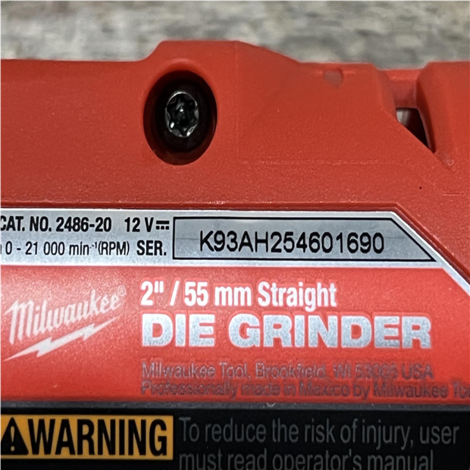 AS-IS Milwaukee  FUEL 12V Lithium-Ion Brushless Cordless 1/4 in. Straight Die Grinder Kit