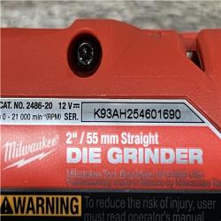 AS-IS Milwaukee  FUEL 12V Lithium-Ion Brushless Cordless 1/4 in. Straight Die Grinder Kit
