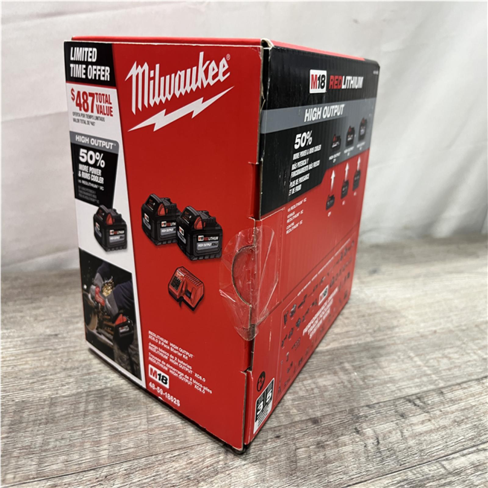 NEW - Milwaukee 18-Volt Lithium-Ion High Output Starter Kit