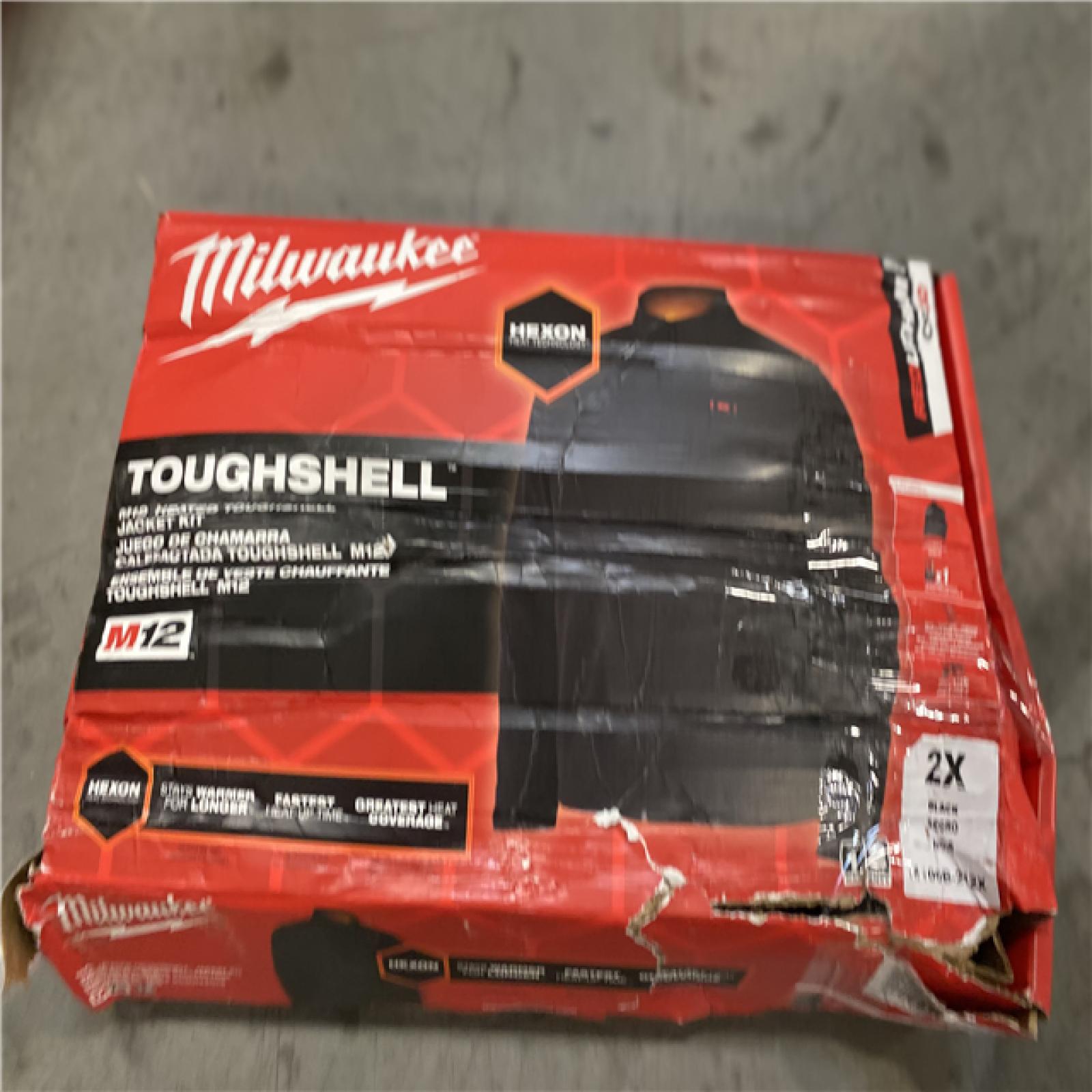 Milwaukee Men's 2X-Large M12 12V Lithium-Ion Cordless TOUGHSHELL Red Heated Jacket with (1) 3.0 Ah Battery and Charger