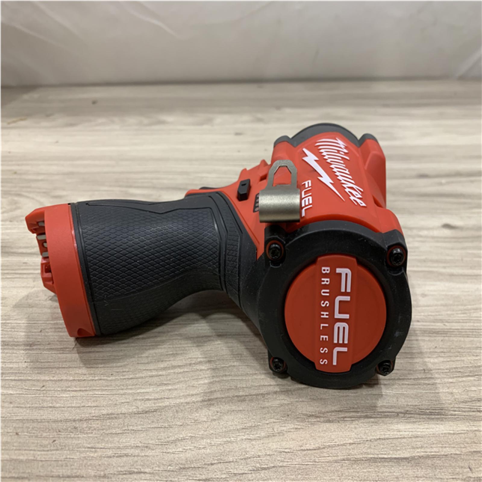 AS-IS Milwaukee FUEL 12V Lithium-Ion Brushless Cordless Stubby 1/2 in. Impact Wrench (Tool-Only)