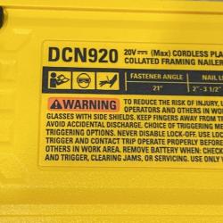 AS-IS DEWALT 20-Volt 21° Cordless Framing Nailer (Tool-Only)