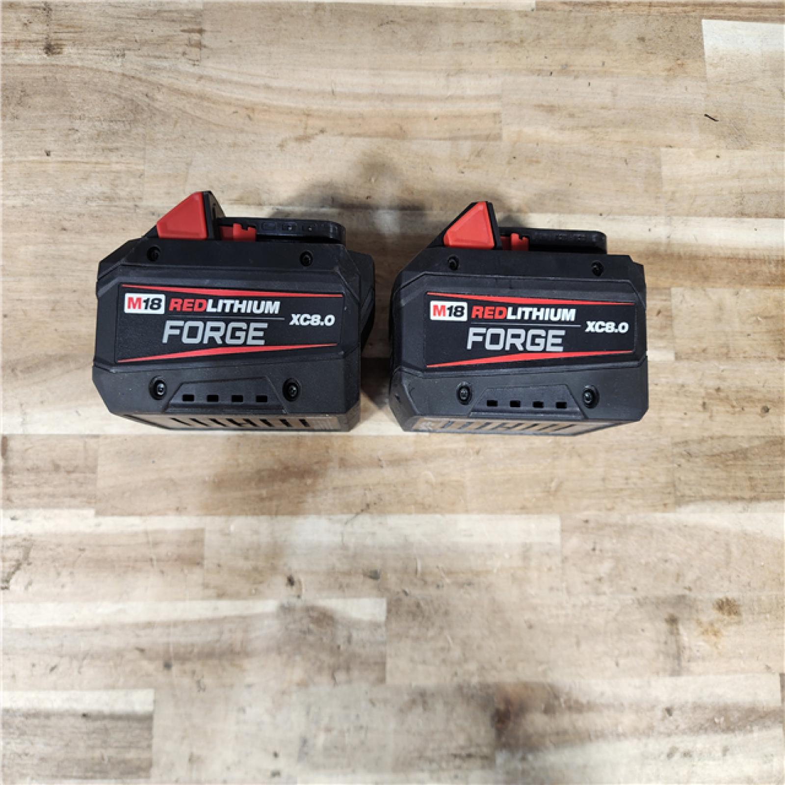 HOUSTON LOCATION - AS-IS MILWAUKEE FORGE BATTERY QTY - 2