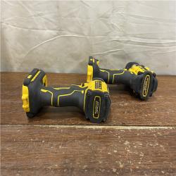 AS-IS DEWALT 20V MAX XR Hammer Drill and ATOMIC Impact Driver 2 Tool Cordless Combo Kit with (2) 4.0Ah Batteries, Charger, and Bag