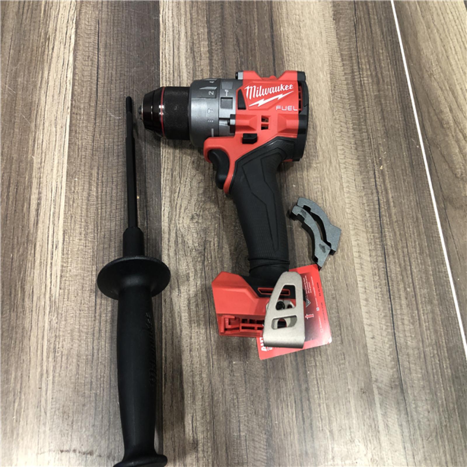 AS-IS Milwaukee  FUEL 18V Lithium-Ion Brushless Cordless 1/2 in. Hammer Drill/Driver (Tool-Only)