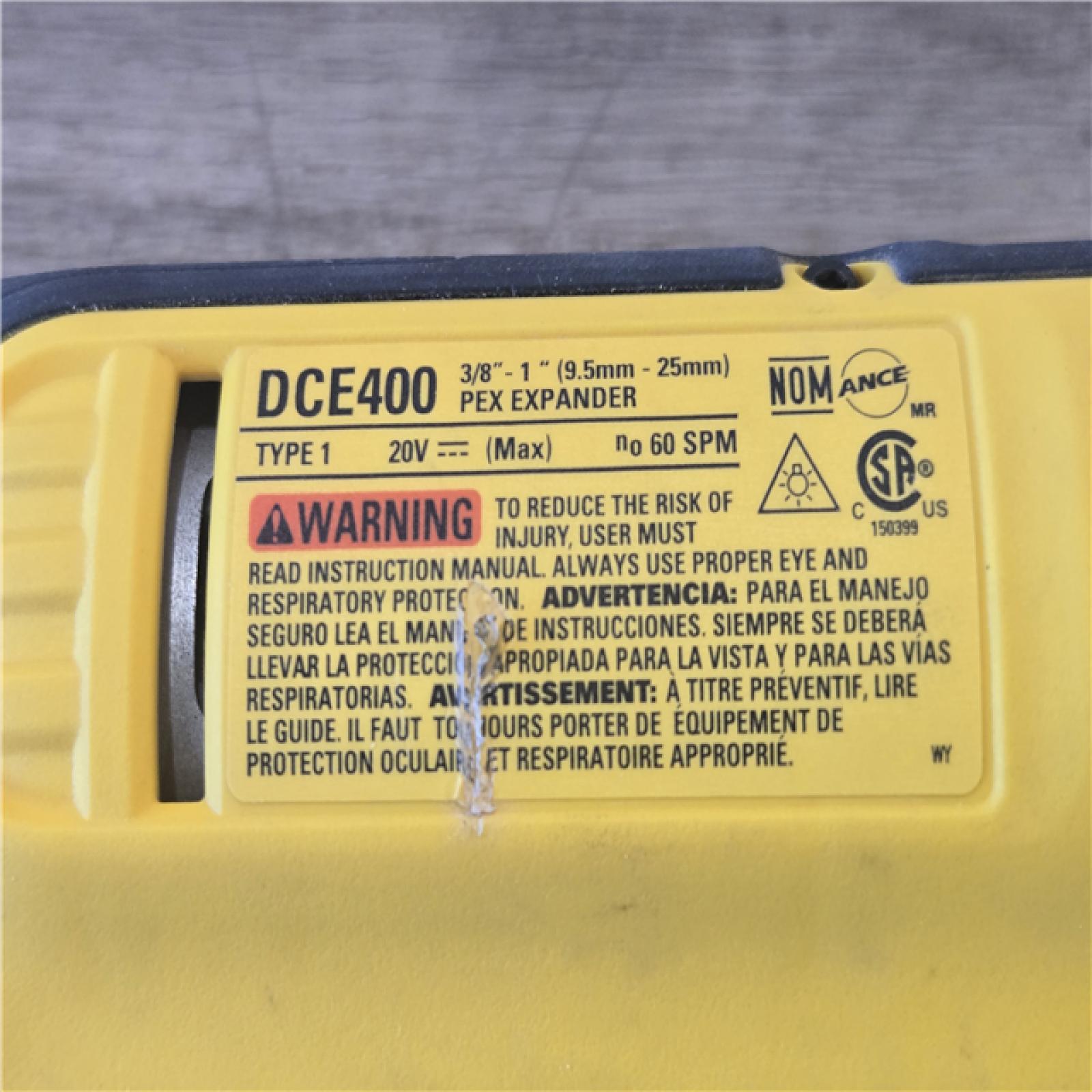 AS-IS DEWALT 20V MAX Cordless 1 in. PEX Expansion Tool (Tool-Only)
