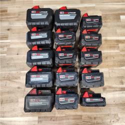 HOUSTON LOCATION - AS-IS MILWAUKEE BATTERY PACK QTY - 15