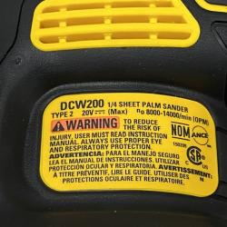 AS-IS DEWALT 20V MAX XR Cordless Brushless 1/4 Sheet Variable Speed Sander (Tool Only)