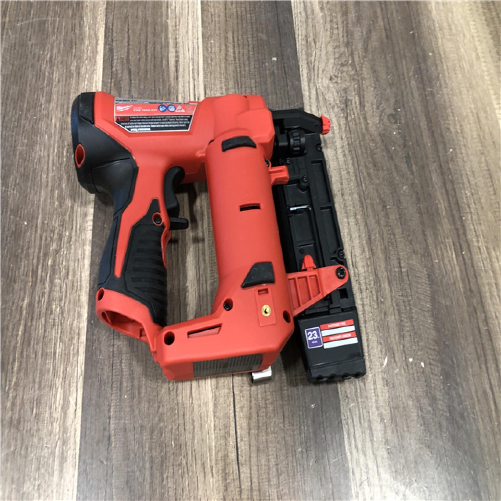 AS-IS Milwaukee 12-Volt 23-Gauge Lithium-Ion Cordless Pin Nailer (Tool-Only)