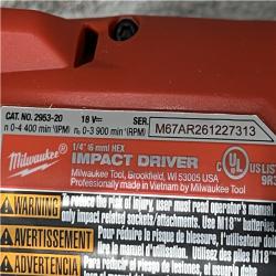 AS-IS Milwaukee FUEL 18V Lithium-Ion Brushless Cordless 1/4 in. Hex Impact Driver (Tool-Only)