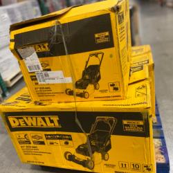DALLAS LOCATION - DEWALT 21 in. 150cc Briggs and Stratton 625ex Engine Rear Wheel Drive 2-in-1 Gas Self Propelled Walk Behind Lawn Mower - 3 UNITS