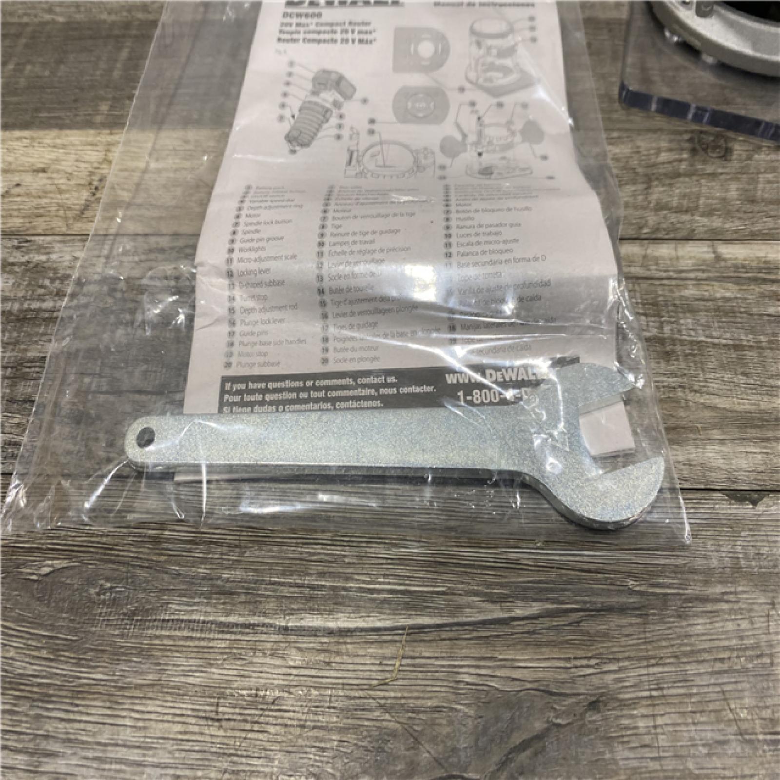 AS-IS DEWALT 20V MAX XR Cordless Brushless Fixed Base Compact Router (Tool Only)