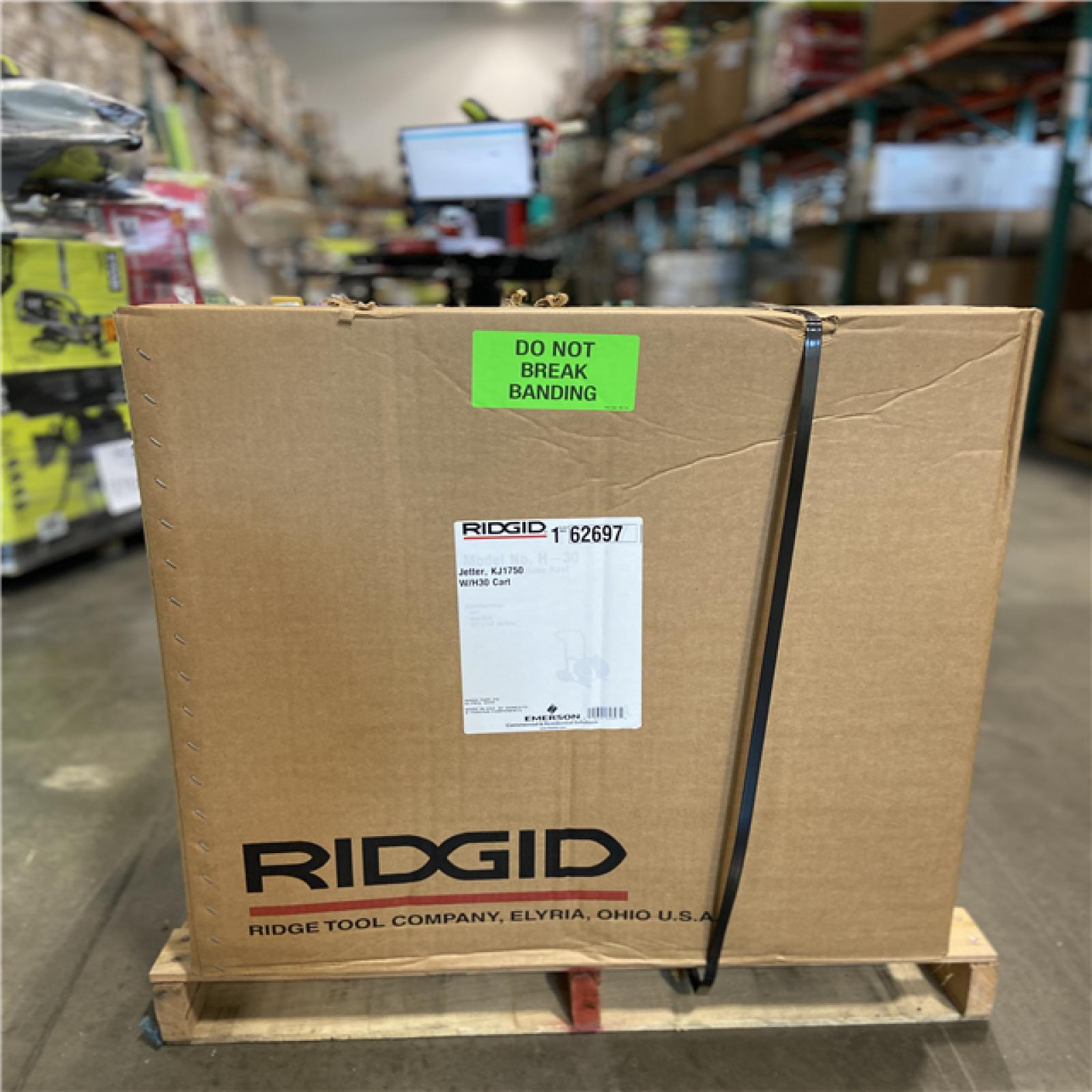 DALLAS LOCATION - RIDGID 62697 KJ-1750-C Water Jetter Drain Cleaner with Cart