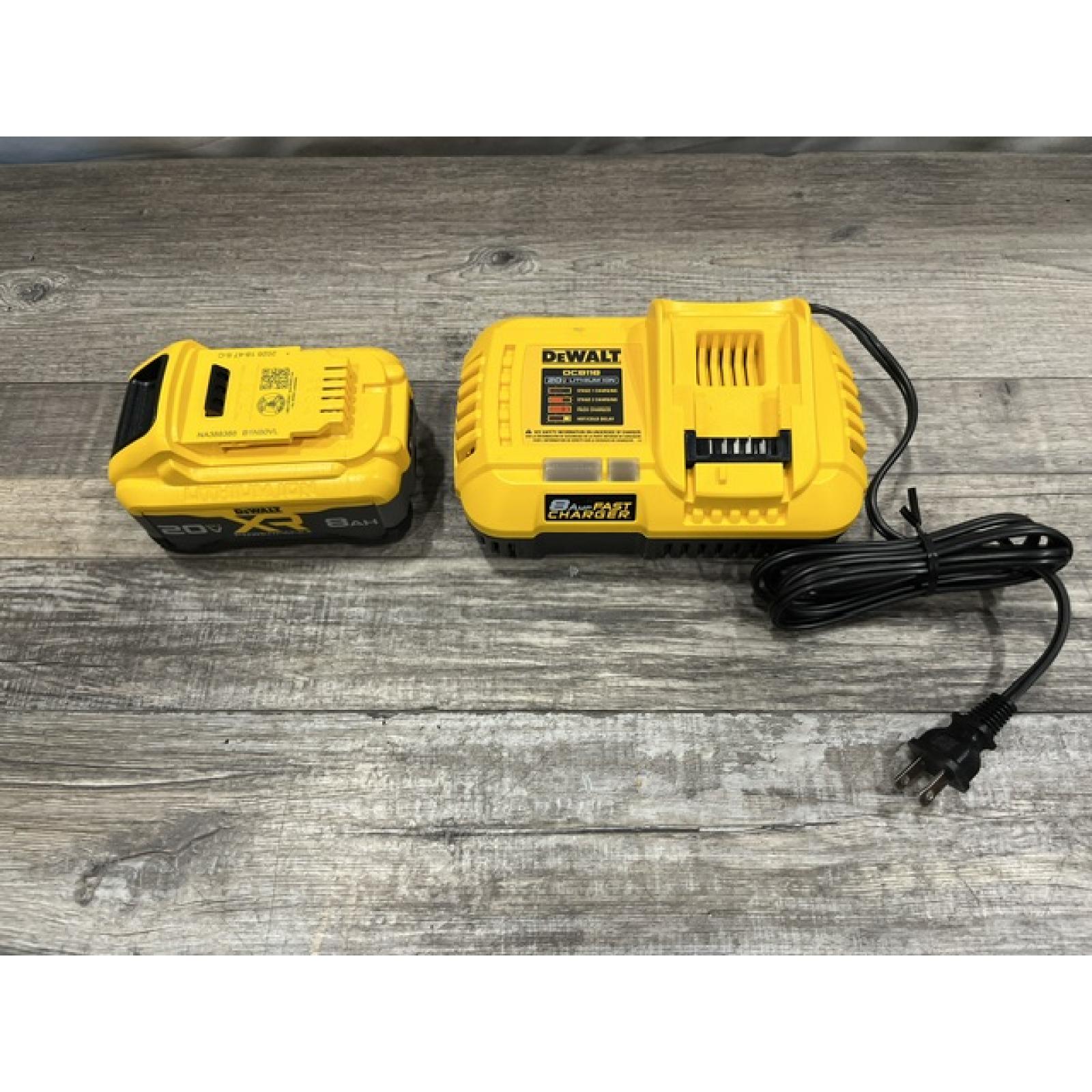AS-IS DEWALT 20V MAX XR Power-Pack Lithium-Ion Starter Kit with 8. 0Ah Battery and Charger