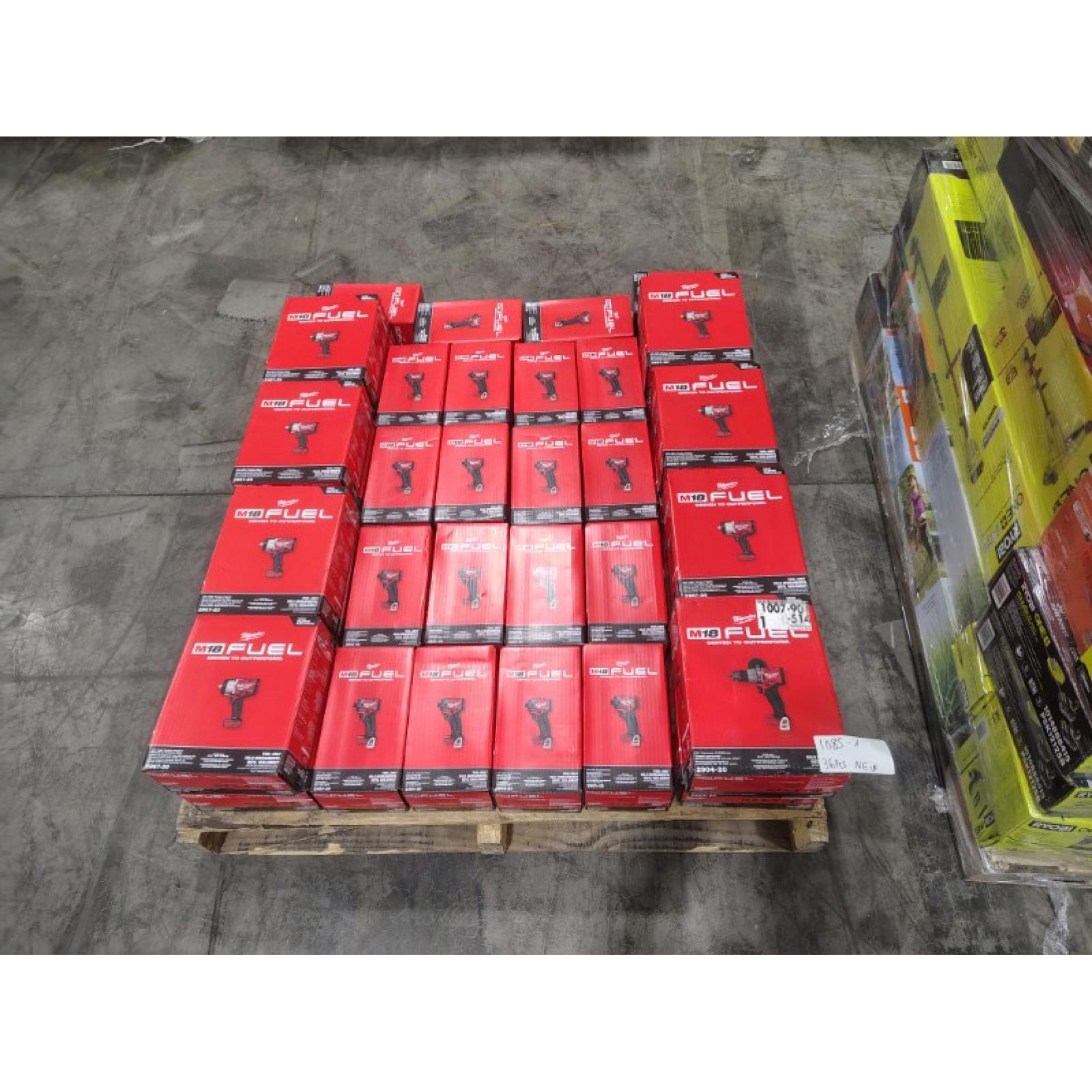 Pittston Location As-Is Power Tools Partial Truckload (15 Pallets) 1085-A