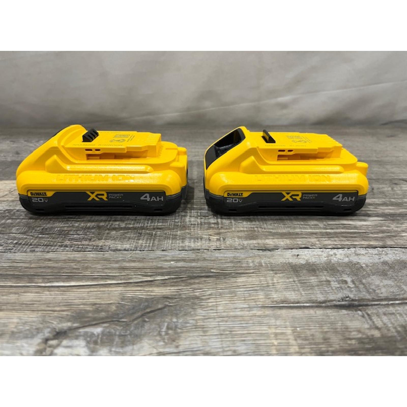 AS-IS DEWALT 20V MAX XR Lithium-Ion 4.0 Ah Battery Packs (2-Pack)