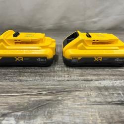 AS-IS DEWALT 20V MAX XR Lithium-Ion 4.0 Ah Battery Packs (2-Pack)