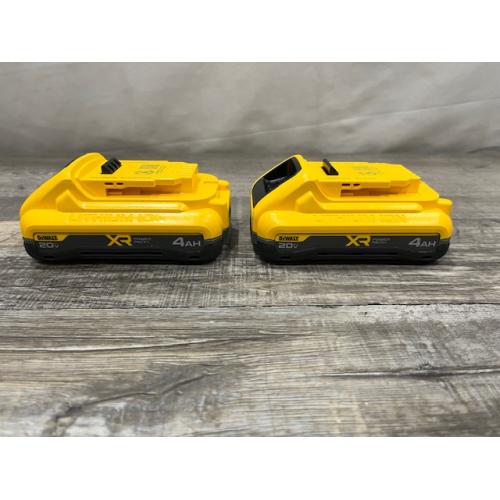 AS-IS DEWALT 20V MAX XR Lithium-Ion 4.0 Ah Battery Packs (2-Pack)