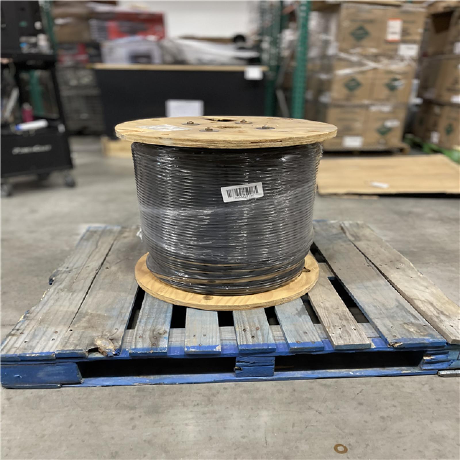 DALLAS LOCATION - AS-IS Southwire 2,500 ft. 1 Black Stranded CU SIMpull THHN Wire (SEE NOTES)