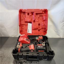 AS-IS- Milwaukee FUEL 18V Lithium-Ion Brushless Cordless Hammer Drill and Impact Driver Combo Kit