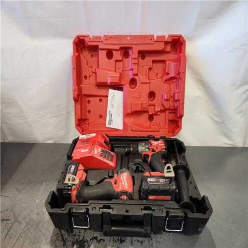 AS-IS- Milwaukee FUEL 18V Lithium-Ion Brushless Cordless Hammer Drill and Impact Driver Combo Kit