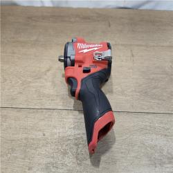 AS-IS Milwaukee M12 FUEL 12V Cordless Stubby 3/8 in. Impact Wrench (Tool-Only)