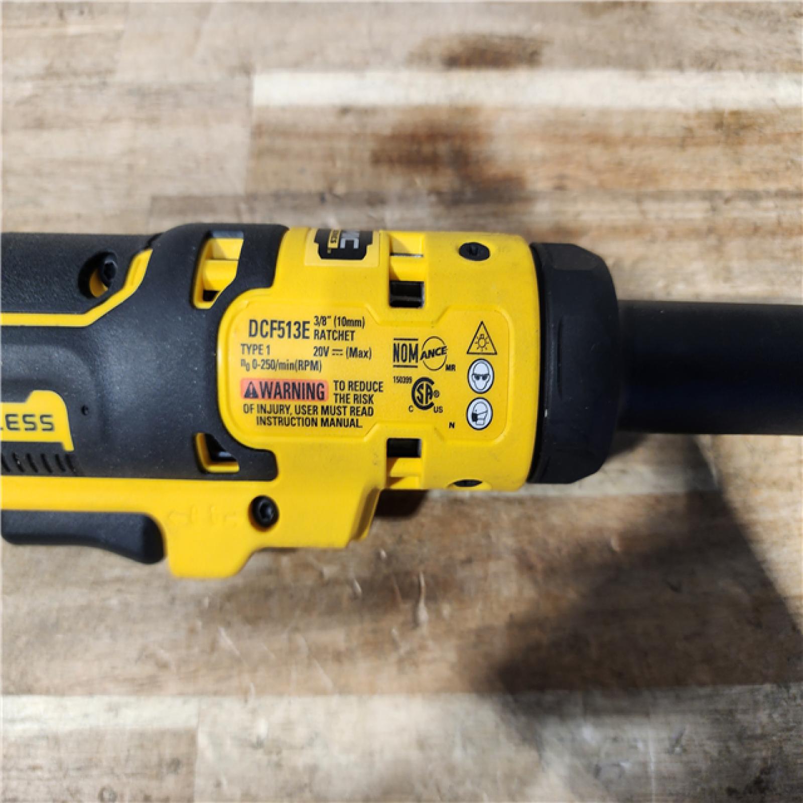 HOUSTON LOCATION - AS-IS DEWALT ATOMIC 20V MAX 3/8 in. Extended Reach Cordless Ratchet (Tool Only)