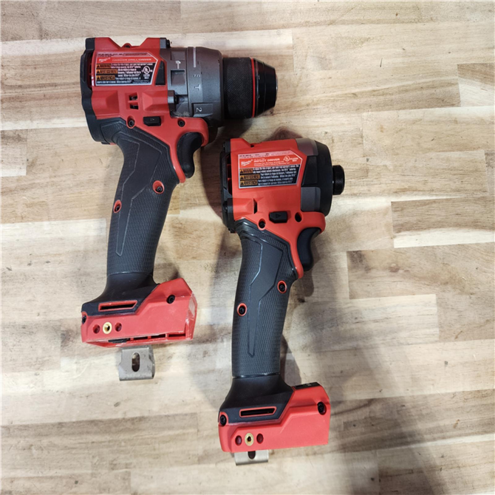 HOUSTON LOCATION - AS-IS Milwaukee  FUEL 18V Lithium-Ion Brushless Cordless Hammer Drill and Impact Driver Combo Kit