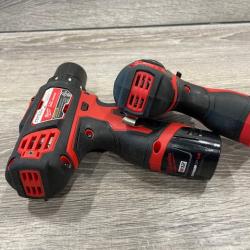 AS-IS Milwaukee FUEL 12-Volt Lithium-Ion Brushless Cordless Hammer Drill and Impact Driver Combo Kit