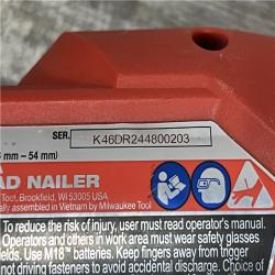 AS-IS Milwaukee FUEL 18-Volt Lithium-Ion Brushless Cordless Gen II 18-Gauge Brad Nailer (Tool-Only)