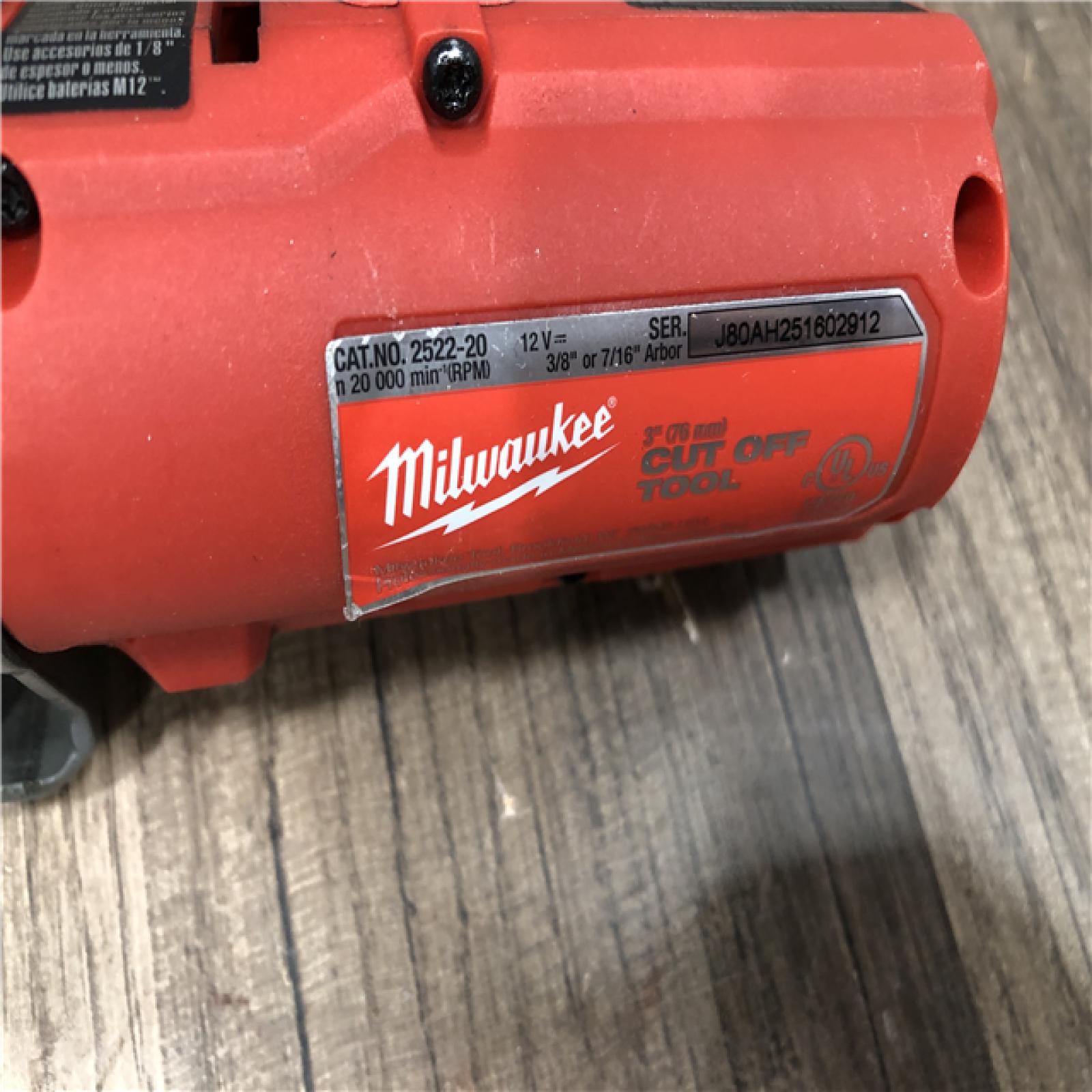 AS-IS Milwaukee FUEL 12V Lithium-Ion Brushless Cordless 3 in. Cut Off Saw (Tool-Only)