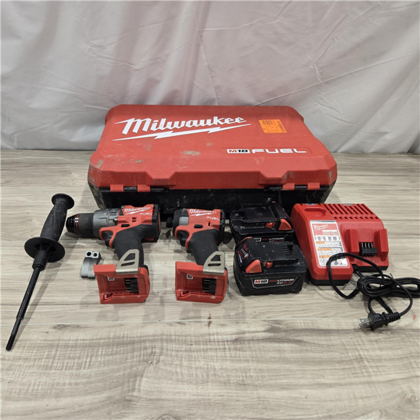 AS-IS MILWAUKEE FUEL 18V Cordless Hammer Drill and Impact Driver Combo Kit
