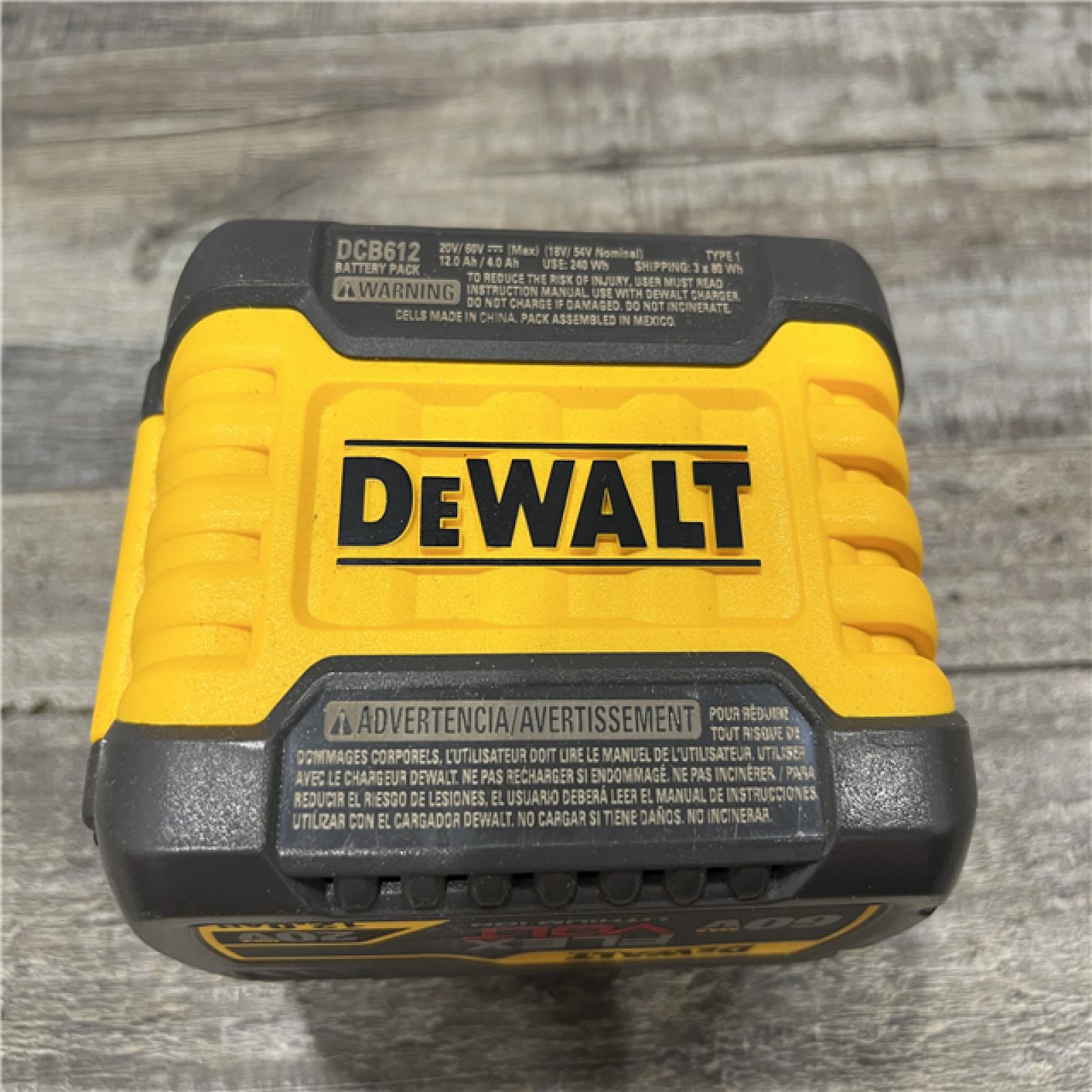 AS-IS DEWALT FLEXVOLT 20V/60V MAX Lithium-Ion 12.0Ah Battery