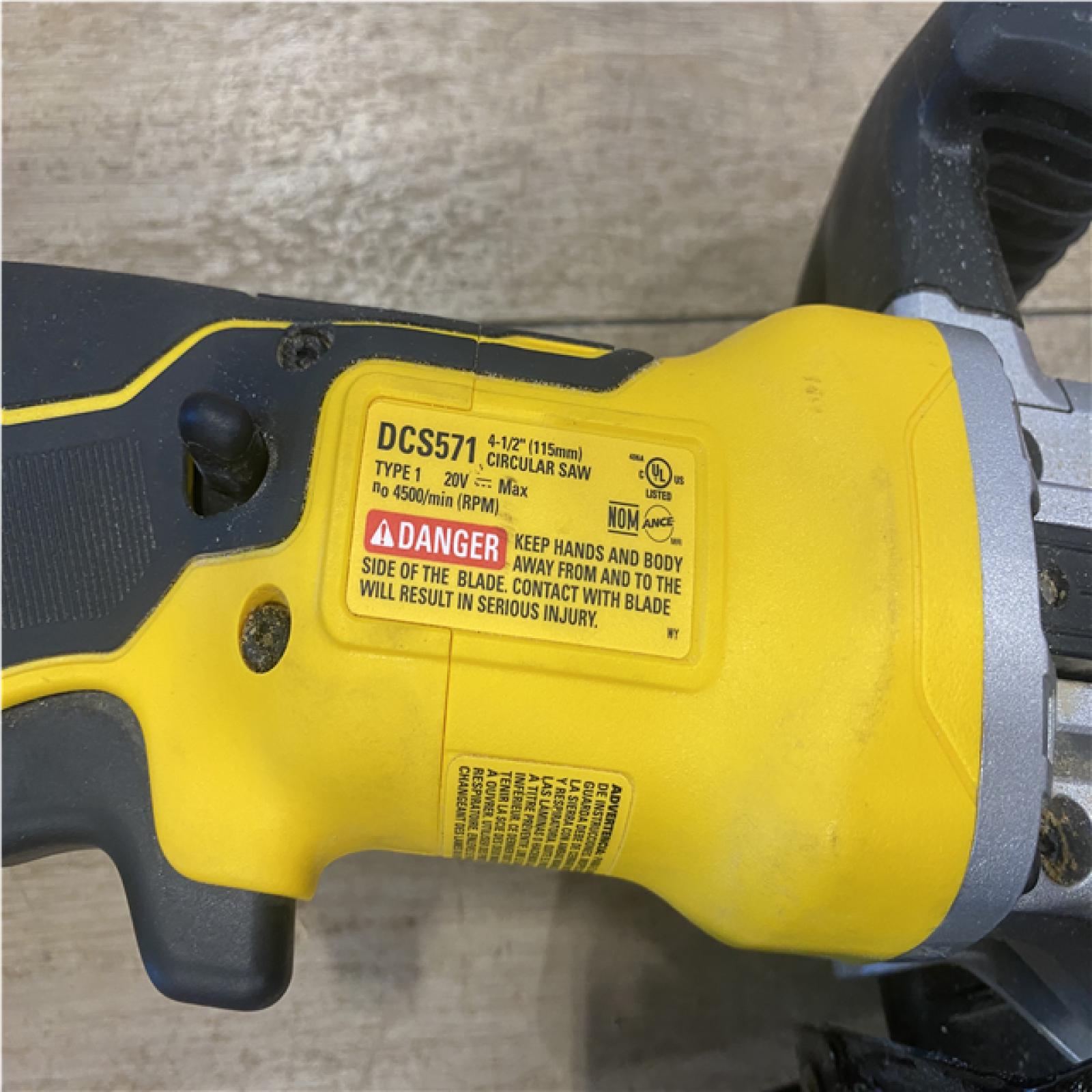 AS-IS DEWALT ATOMIC 20V MAX Cordless Brushless 4-1/2 in. Circular Saw (Tool Only)