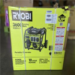 DALLAS LOCATION - RYOBI 3600-Watt Recoil Start Gasoline Powered Portable Generator with CO Shutdown Sensor