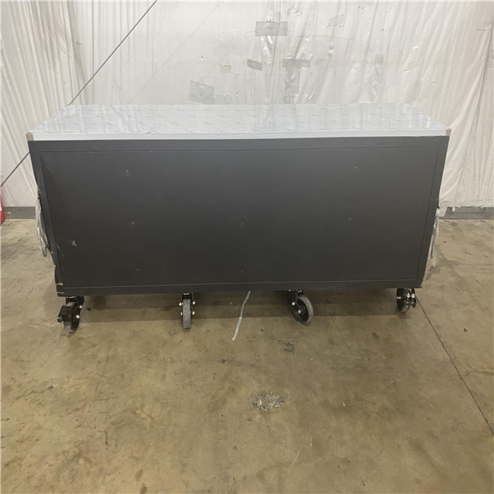 Houston Location AS IS - Home Improvement Pallet 8Foot HUSKY 24-Drawer Mobile WorkBench