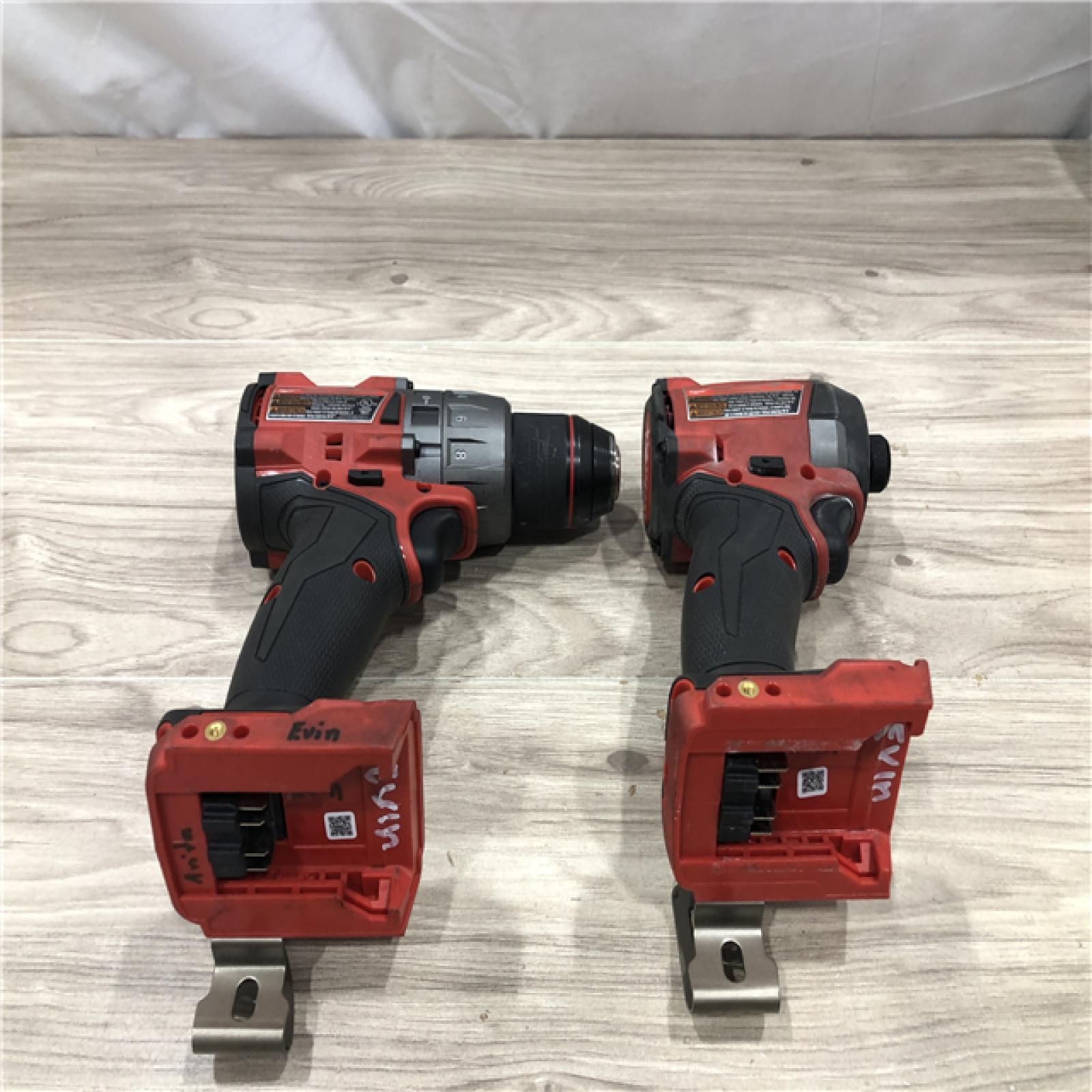 AS-IS Milwaukee FUEL 18V Lithium-Ion Cordless Hammer Drill and Impact Driver Combo Kit