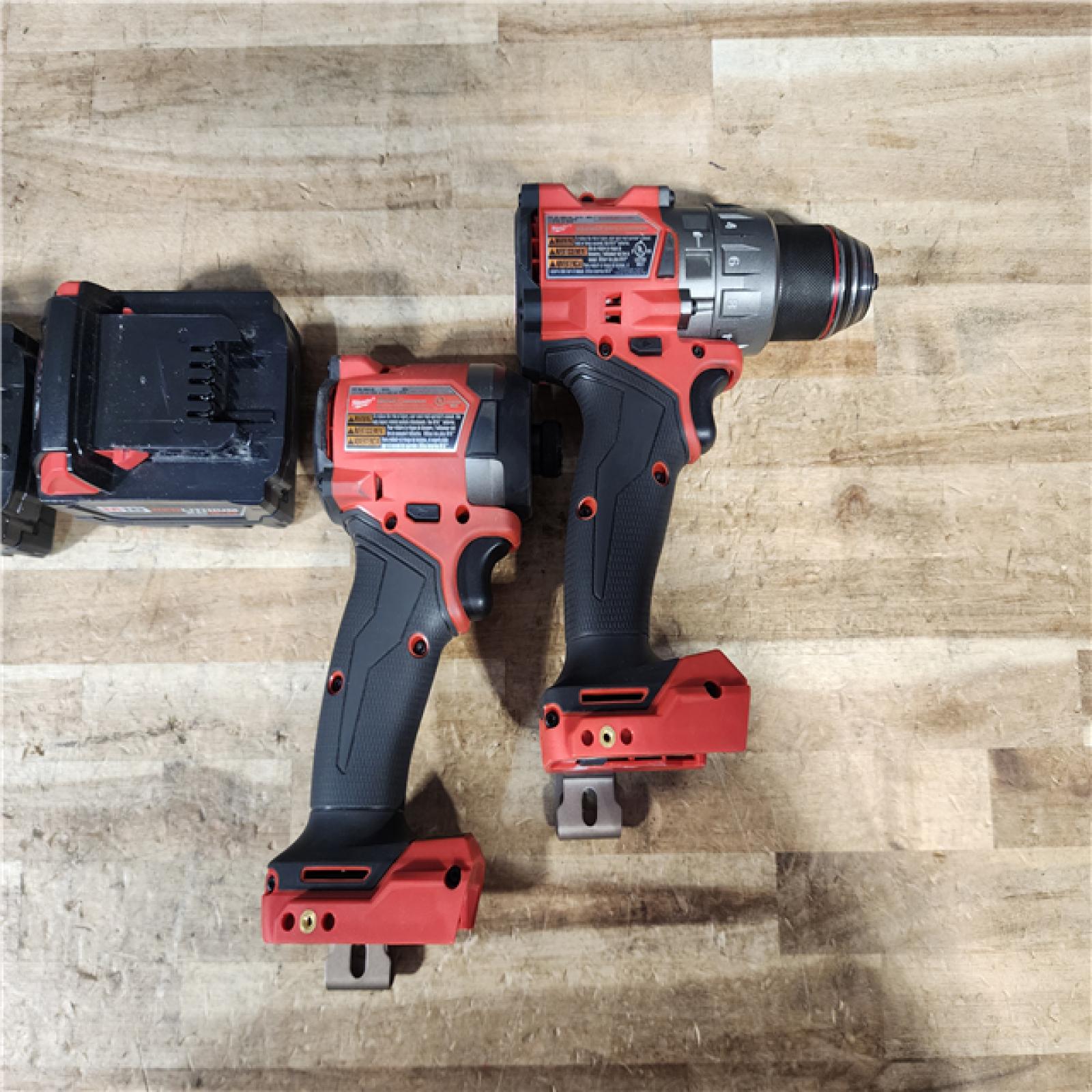 HOUSTON LOCATION - AS - IS Milwaukee FUEL 18V Lithium-Ion Brushless Cordless Hammer Drill and Impact Driver Combo Kit