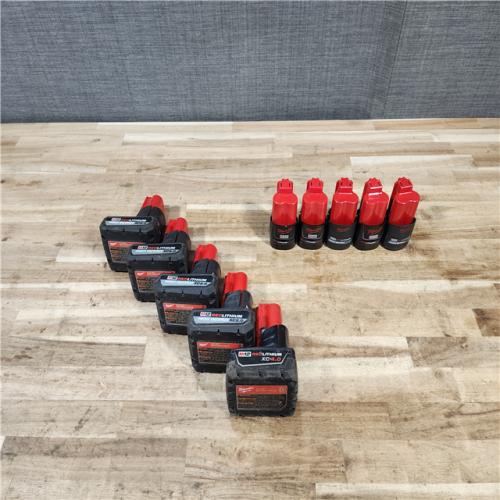 HOUSTON LOCATION - AS-IS HOUSTON LOCATION - AS-IS MILWAUKEE BATTERY PACK QTY - 10